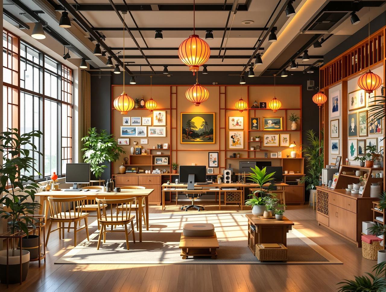 免费短剧网工作室 免费短剧网品牌故事 - 动画工作室温馨场景